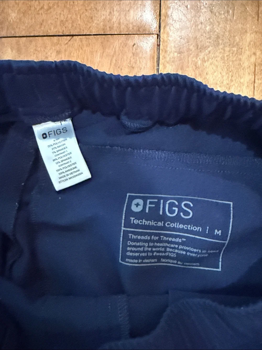 Figs Men’s Navy Drawstring Tansen Jogger Scrub Pants Size M